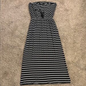J Crew Striped Maxi Dress